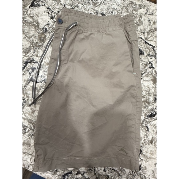 TOMMY BAHAMA Men's Shorts Oceanside Poplin Pull-On Dark Sand Tan Sz XXL - Picture 10 of 10